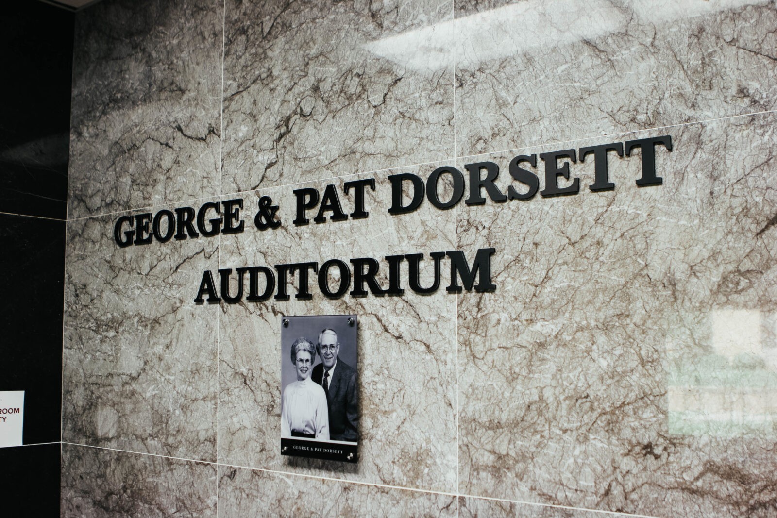 Dorsett Auditorium Dedication
