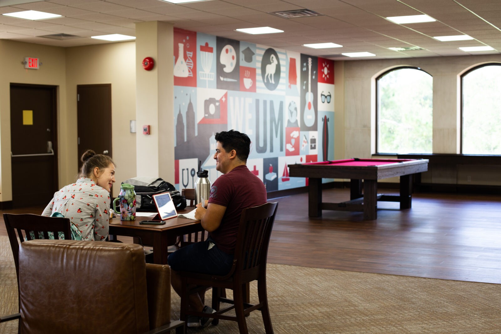 Students in Bedsole Commons