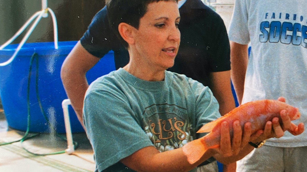 Karen Bishop With Fish