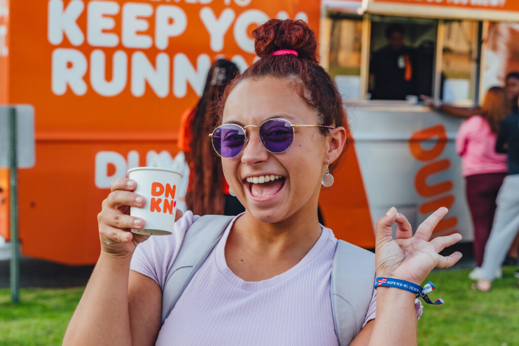 Lisa with coffee
