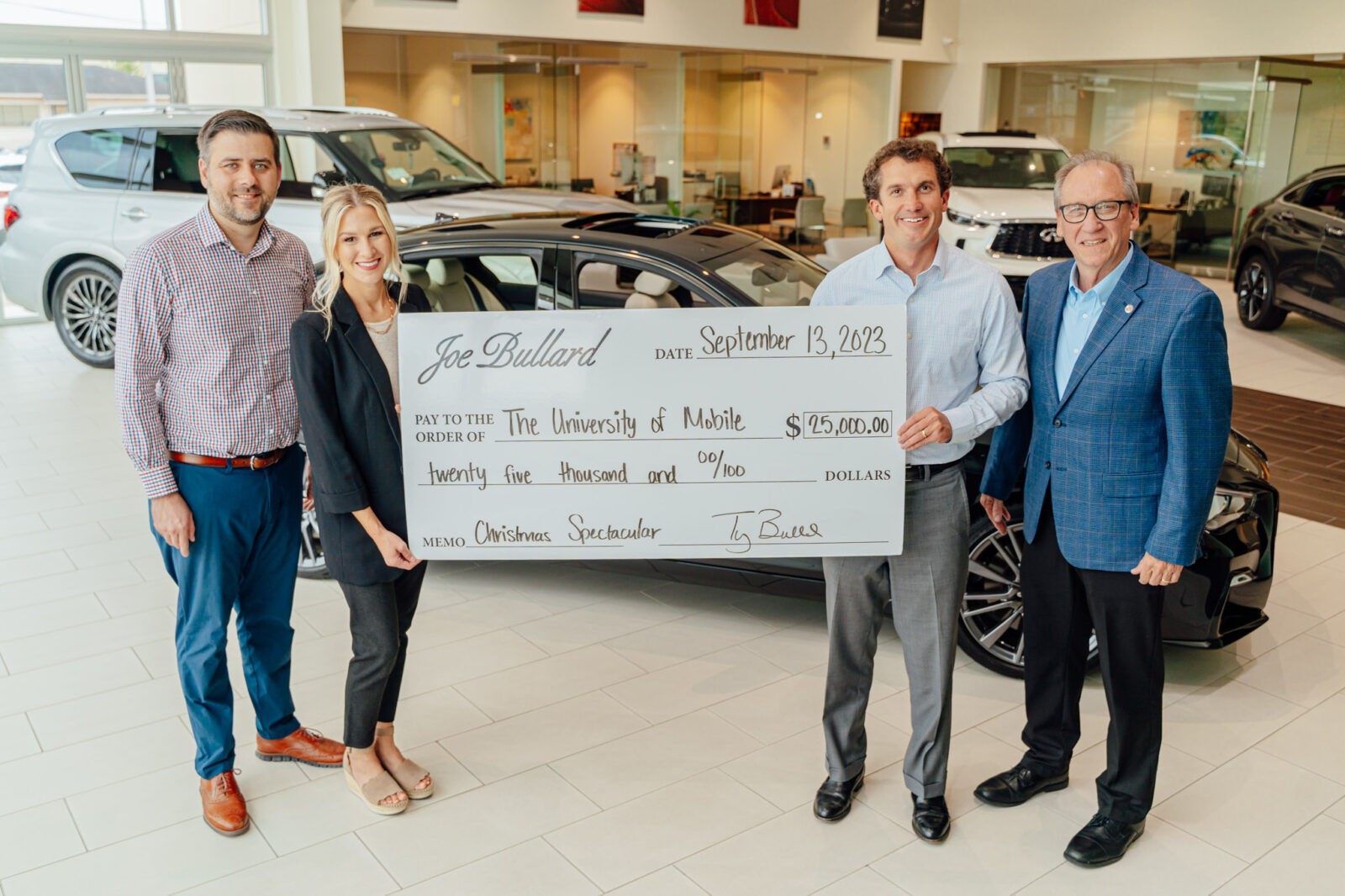 Joe Bullard Automotive Partners with University of Mobile Christmas