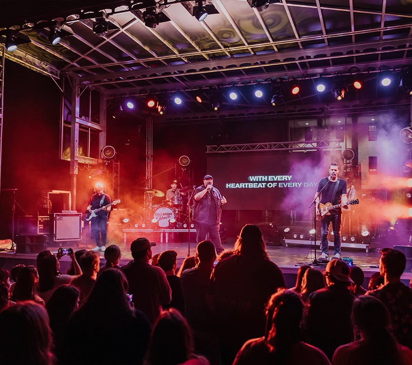 band on stage