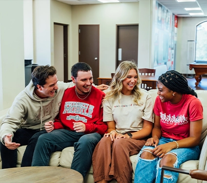 students laughing