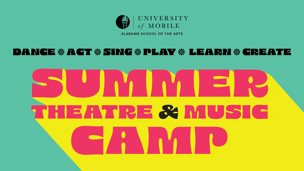 summer theatre and music camp graphic